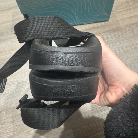 Chaco ZCloud Solid Black Noir Adjustable Strap Sandals main image 4